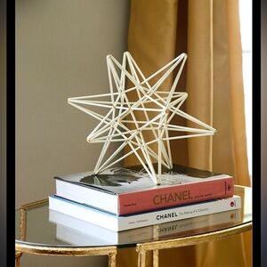 Cream & Gold decorative metal star 💫🌟✨
